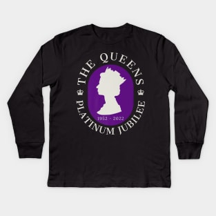 The Queen Platinum Jubile Kids Long Sleeve T-Shirt